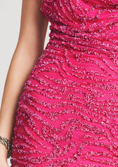 Mich Sequin Tiger Stripe Dress