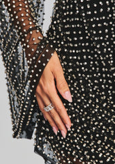 Opal Crystal Embellished Dress