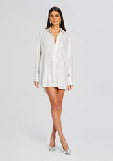 Maddox Embellished Shirt Dress