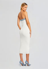 Blanche Knit Denim Dress