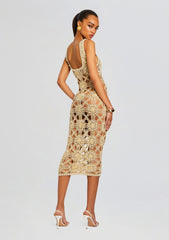 Saffron Knit Crochet Dress