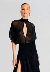 Nalina Embellished Silk Chiffon Dress