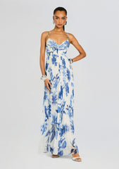 Gabi Pleated Maxi Dress