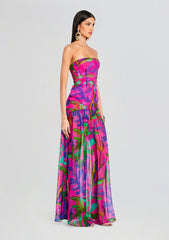 Nicole Silk Chiffon Dress