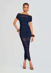 Noel Mesh Midi Dress