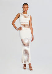 Kylan Knit Crochet Dress