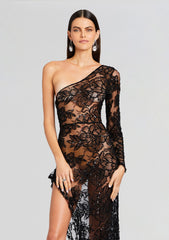 Olimpia Embellished Lace Dress