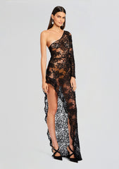 Olimpia Embellished Lace Dress