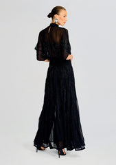 Nalina Embellished Silk Chiffon Dress