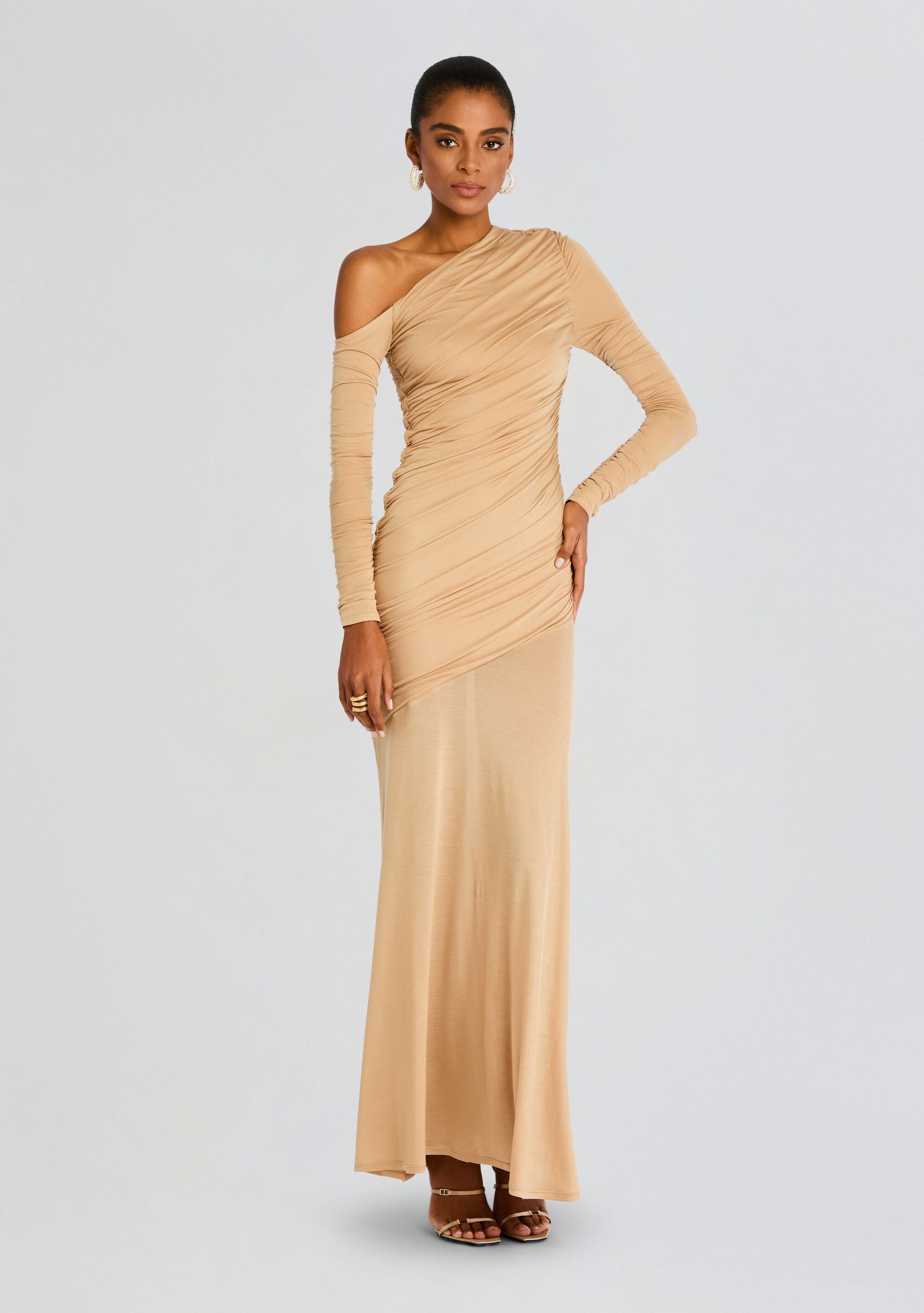 Persephone Ruched Maxi Dress