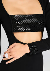 Raelle Embellished Knit Dress