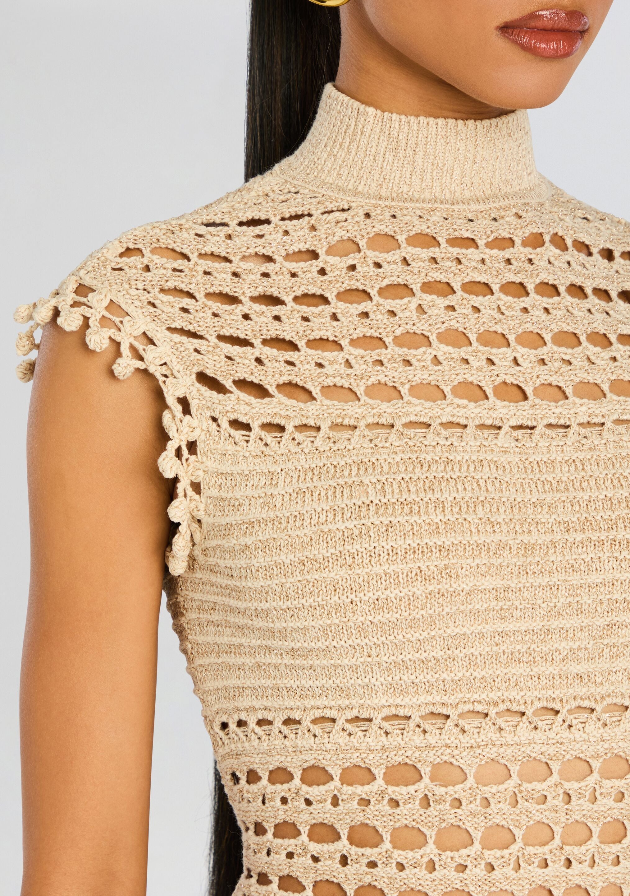 Mia Knit Crochet Dress