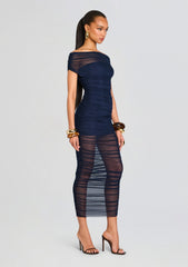 Noel Mesh Midi Dress
